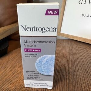NEW Neutrogena Microdermabrasion System Facial Refill 24 puff No Attachment Head